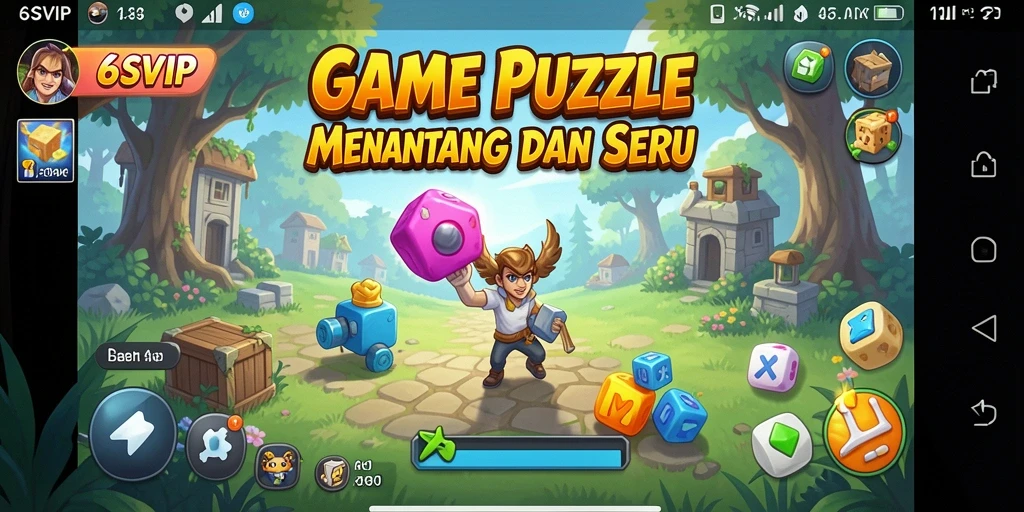 Tampilan gameplay seru 6SVIP dengan variasi teka-teki menantang.