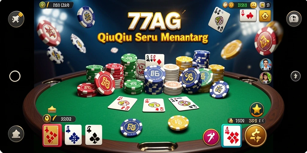 Tampilan gameplay QiuQiu yang seru di 77AG.