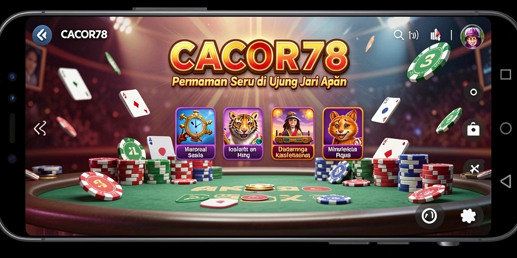 Tampilan gameplay menakjubkan di CACOR78 dengan grafis Kasino yang memukau.