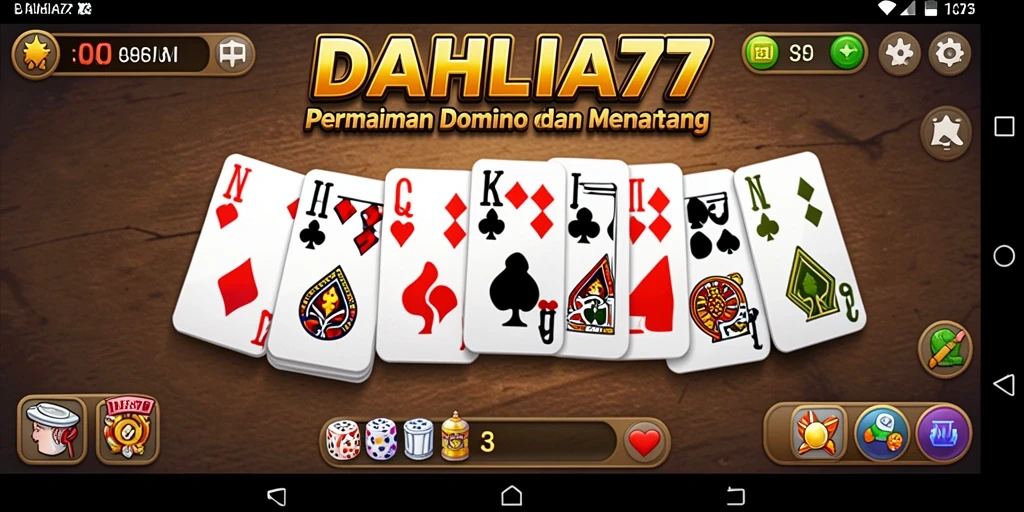 Tampilan menarik dari permainan Domino di DAHLIA77.