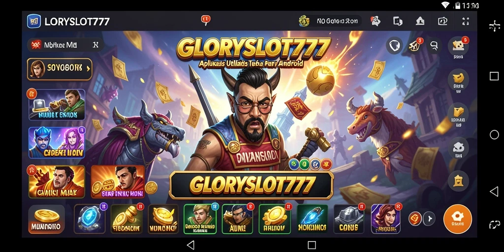 Tampilan antarmuka GLORYSLOT777 yang intuitif dan memudahkan navigasi.