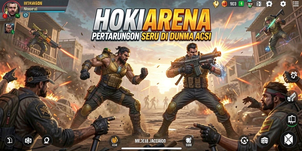 Gambaran gameplay seru di HOKIARENA dengan pertarungan intens.