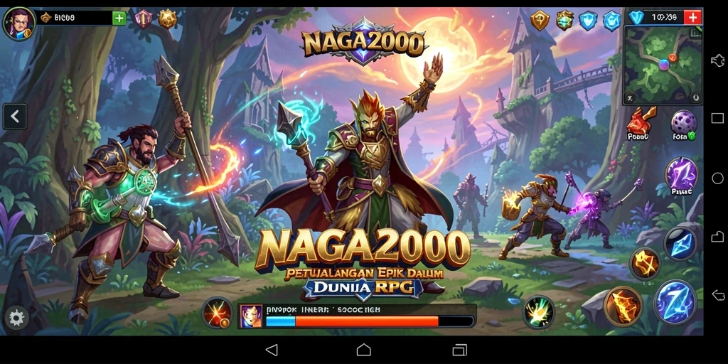 Tampilan utama gameplay NAGA2000 yang penuh aksi dan petualangan.