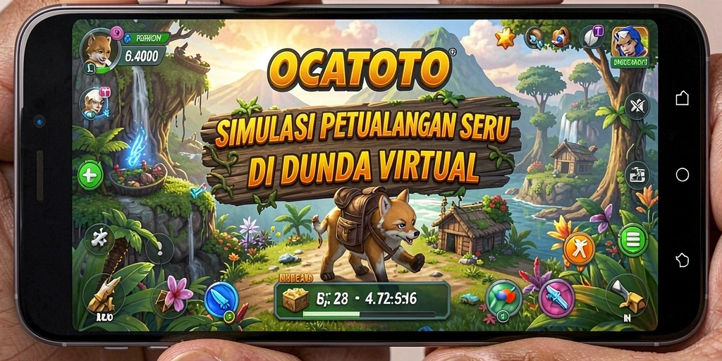 Tangkapan layar utama OCATOTO menampilkan gameplay yang dinamis dan interaktif.