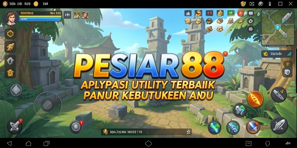Tampilan antarmuka utama PESIAR88 yang intuitif dan menarik.