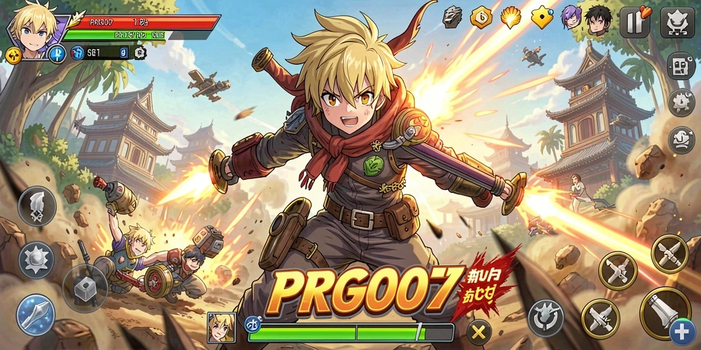 Tampilan gameplay seru dan mendebarkan dalam PRG007.