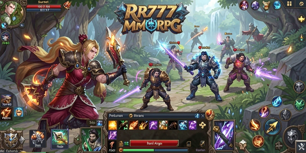 Tampilan gameplay menakjubkan dalam dunia MMORPG RR777.