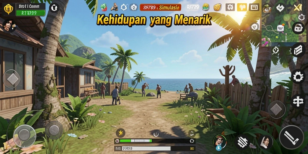Tampilan gameplay RR789 yang menarik dan realistis.