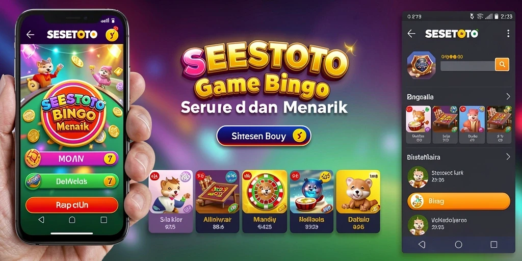 Tampilan gameplay bingo seru di SESETOTO.