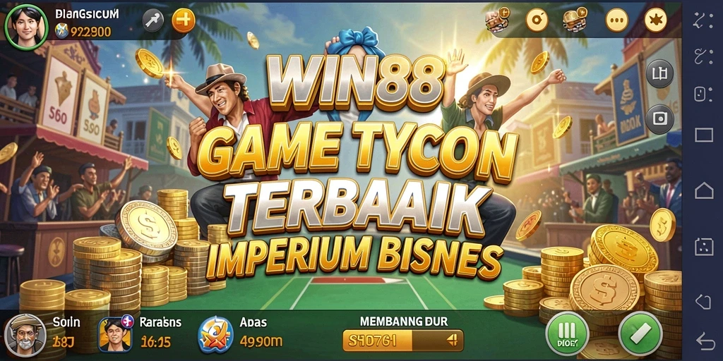 Screenshot gameplay WIN88 yang menunjukkan pengalaman Tycoon yang imersif.